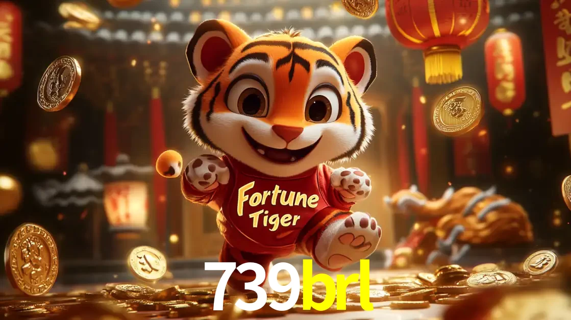 O alegre personagem do Fortune Tiger correndo sobre um caminho de moedas de ouro, simbolizando os grandes prêmios e a diversão do popular jogo de slot do 739brl.